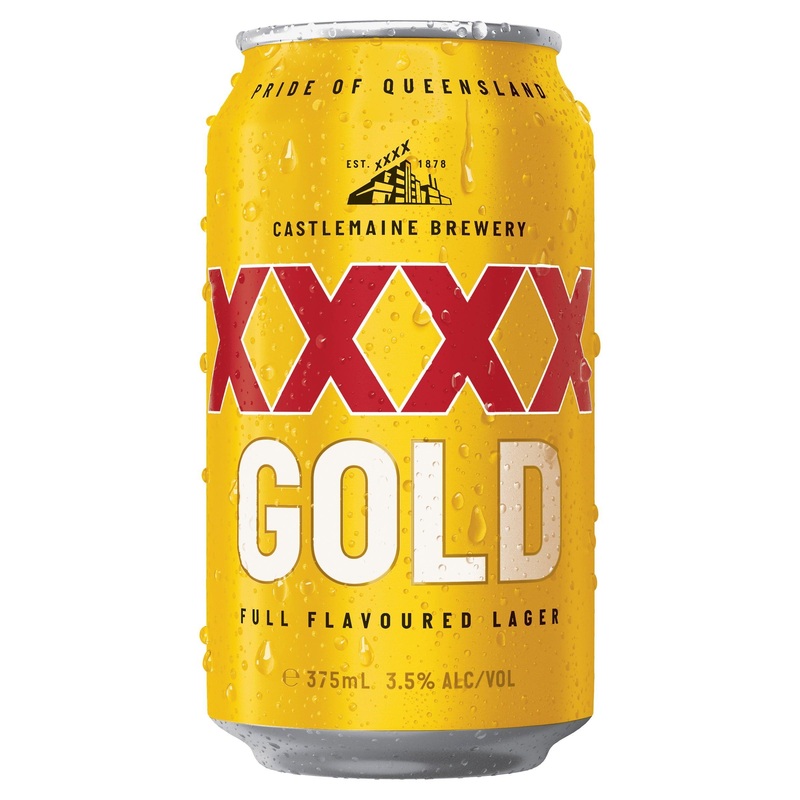 XXXX Gold Can 375mL|Single|30 Pack