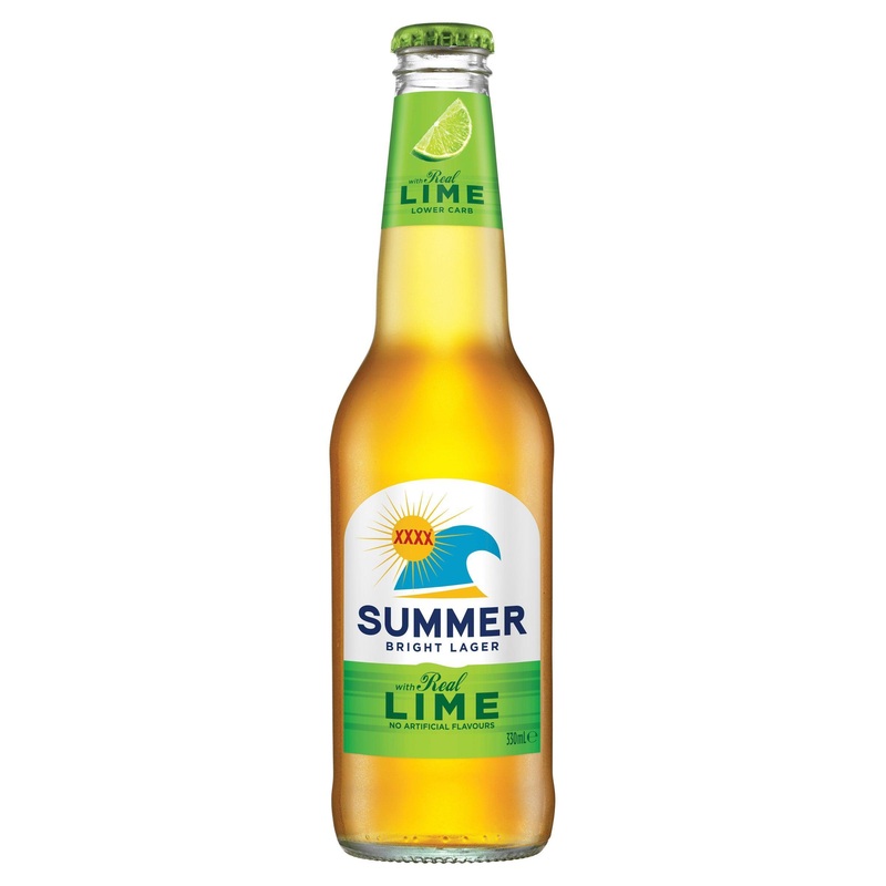XXXX Summer Bright Lime Bottle 330mL