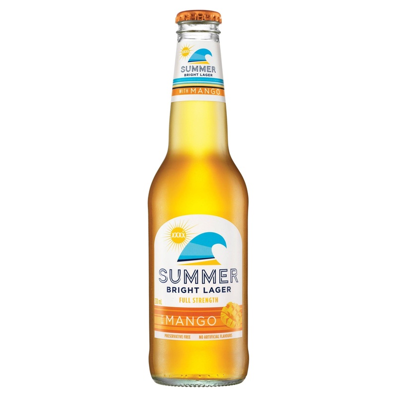 XXXX Summer Bright Mango Bottle 330mL