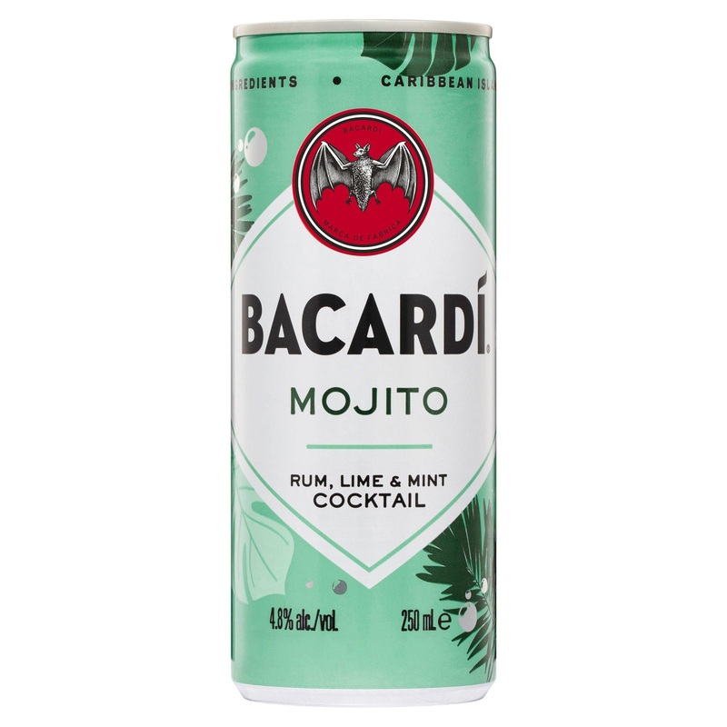 Bacardi Mojito Can 250mL|Single|4 Pack|24 Pack
