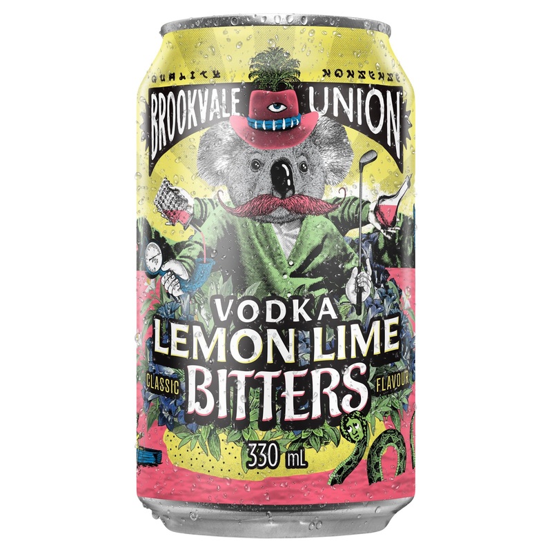 Brookvale Union Vodka Lemon Lime & Bitters Can 330mL