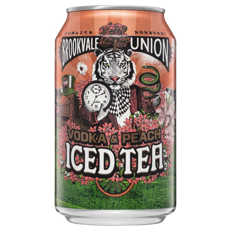 Brookvale Union Vodka & Peach Iced Tea Can 330mL