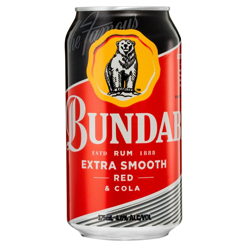 Bundaberg Red Rum & Cola Can 375mL