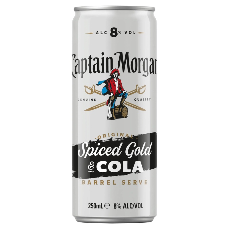 Captain Morgan & Cola Barrel Serve 8% Can 250mL