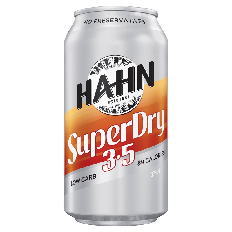 Hahn Super Dry 3.5% Can 375mL|Single|30 Pack