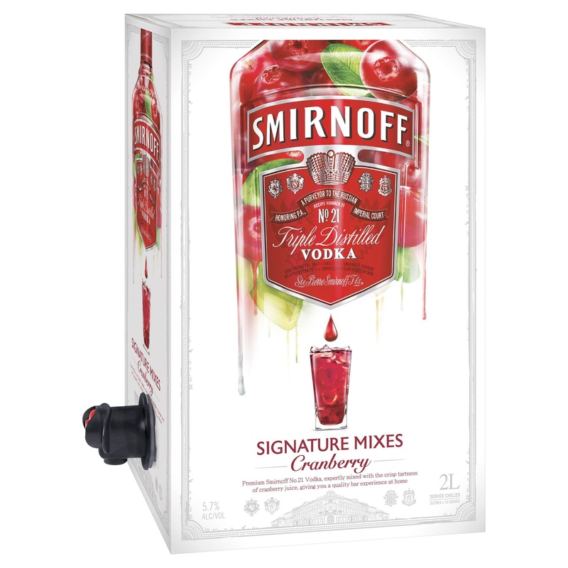 Smirnoff Signature Serves Cranberry Cask 2L
