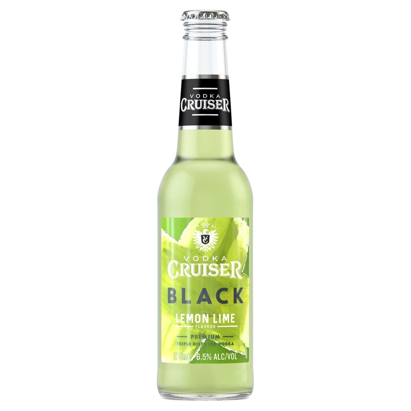 Vodka Cruiser Black Lemon Lime Bottle 275mL