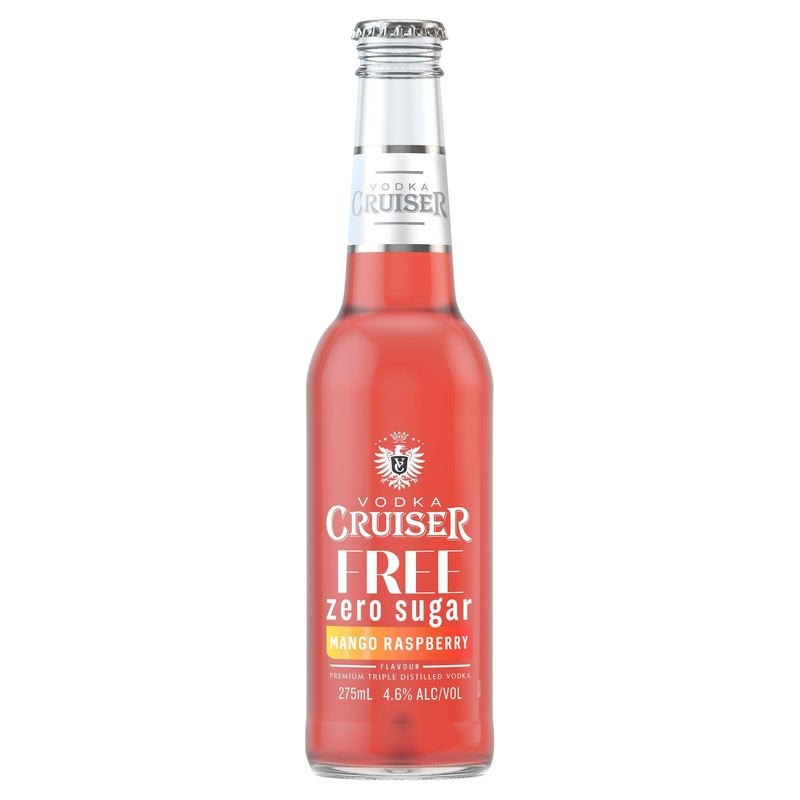 Vodka Cruiser Sugar Free Mango Raspberry Bottle 275mL