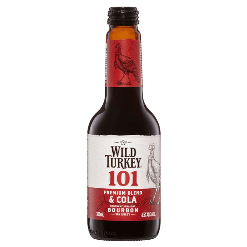 Wild Turkey 101 Bourbon & Cola Bottle 340mL