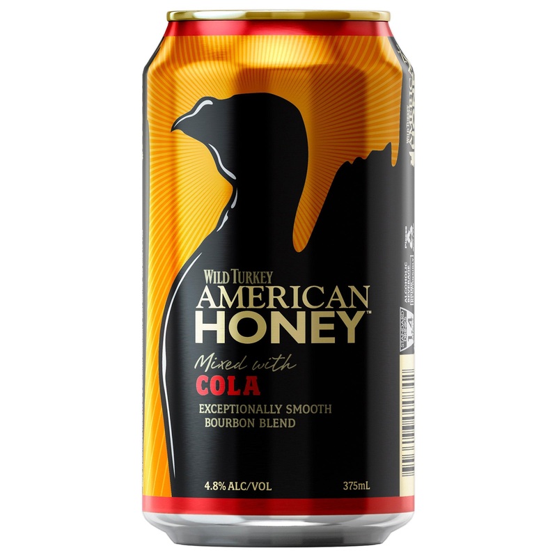 Wild Turkey American Honey & Cola Can 375mL