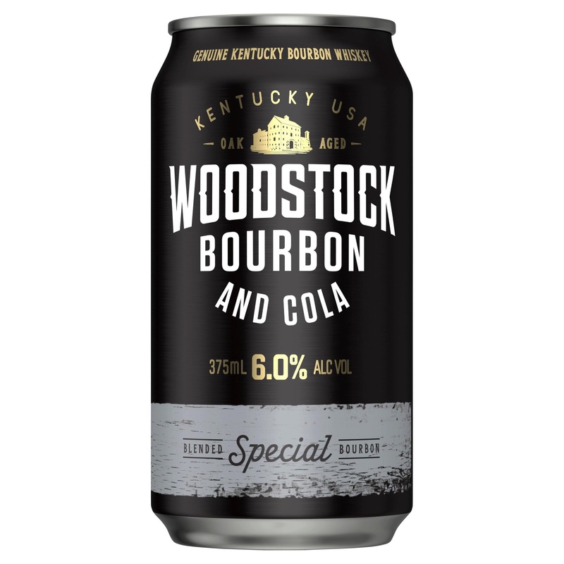 Woodstock Bourbon & Cola 6% Can 375mL