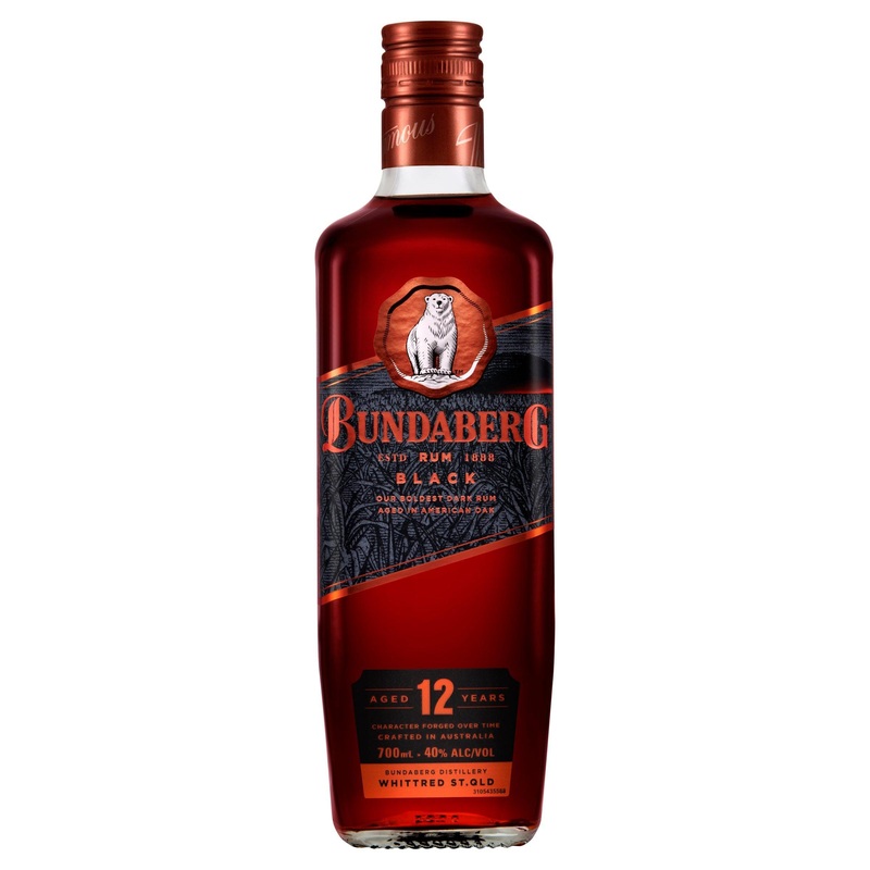 Bundaberg Black 12 Year Old Rum 700mL