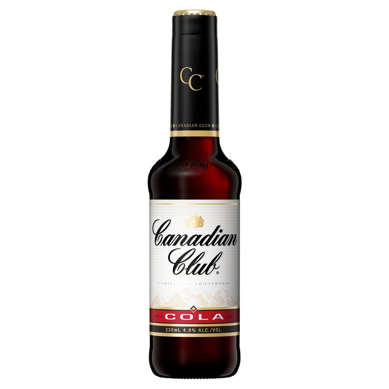 Canadian Club Whisky & Cola Bottle 330mL