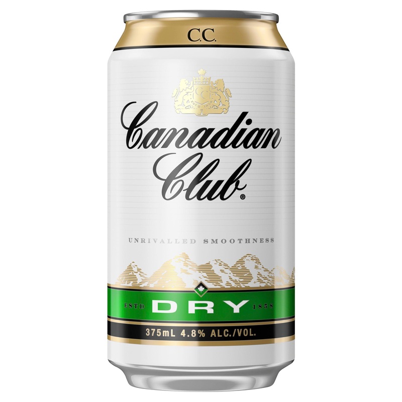 Canadian Club Whisky & Dry Can 375mL