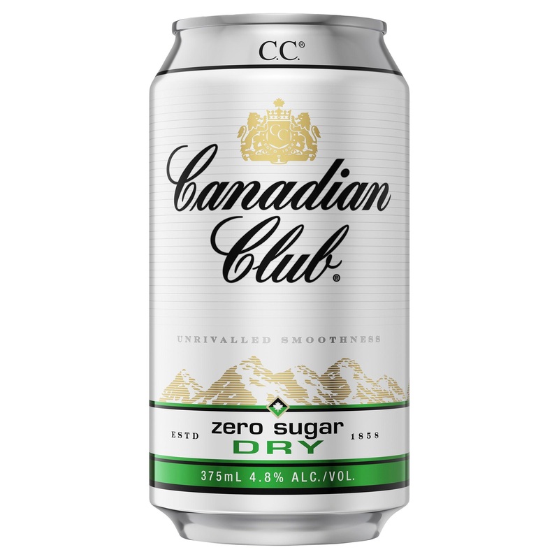 Canadian Club Whisky & Zero Sugar Dry Can 375mL