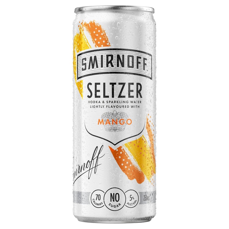 Smirnoff Seltzer Mango Can 250mL