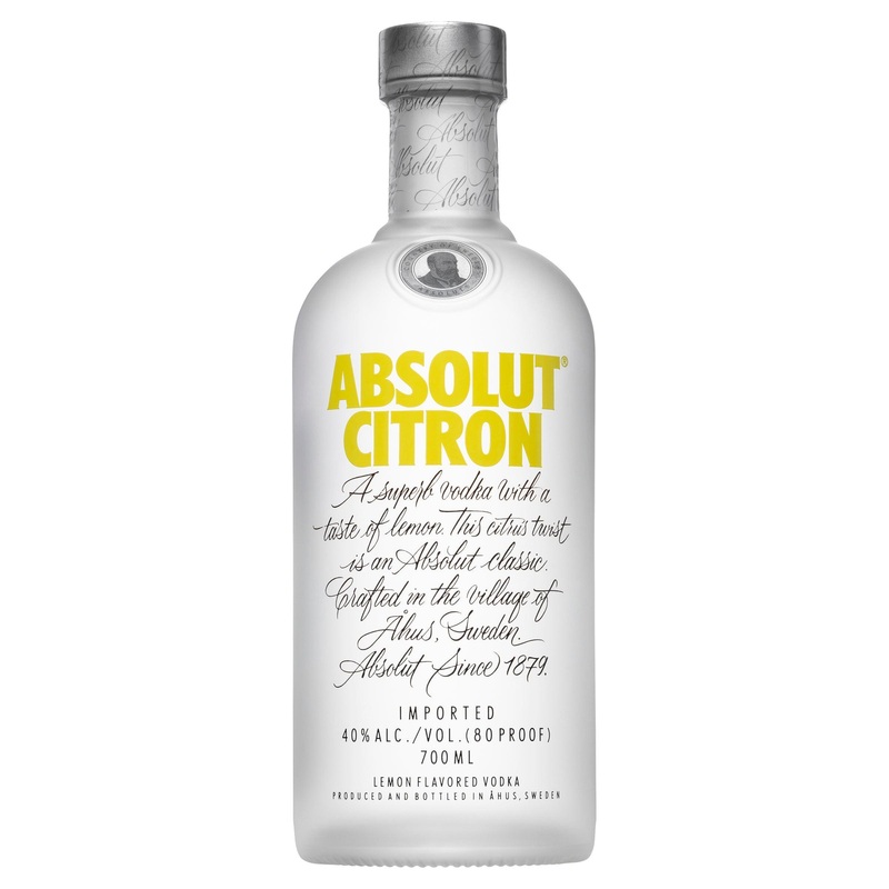 Absolut Citron Vodka 700mL