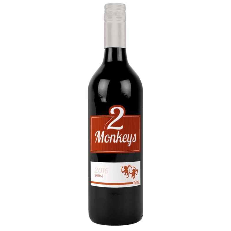 Two Monkeys Shiraz|Single|12 Pack