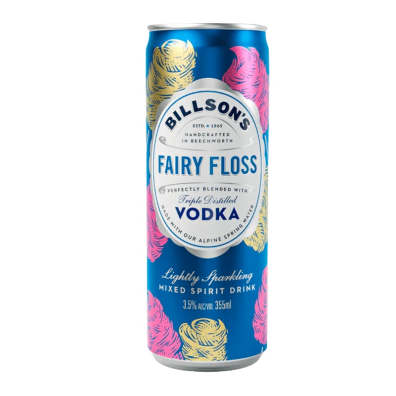 Billson’s Vodka Fairy Floss Can 355mL