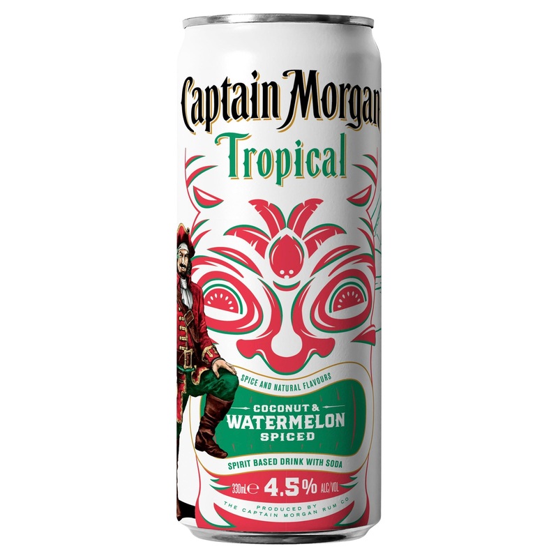 Captain Morgan Tropical Coconut & Watermelon Can 330mL