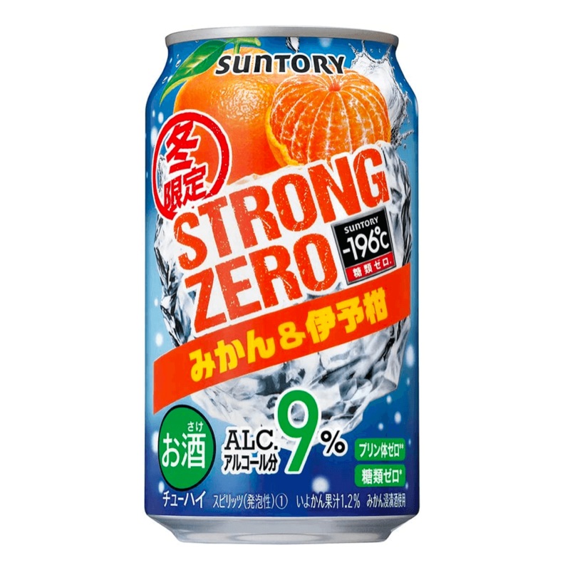 Suntory Strong Zero 9% Mandarin Can 350mL