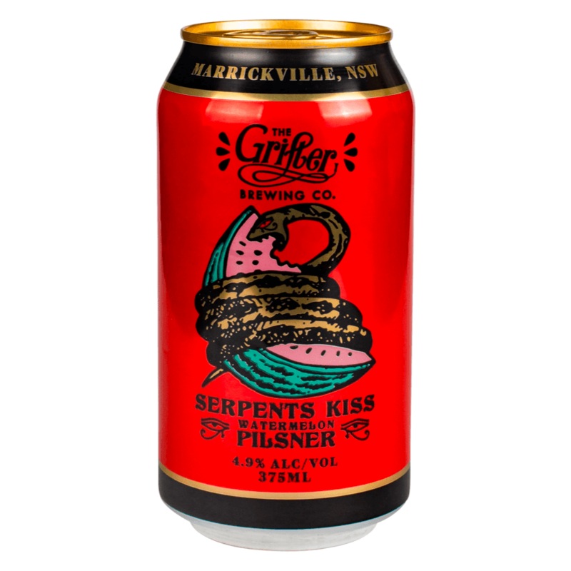 The Grifter Brewing Co. Serpents Kiss Watermelon Pilsner Can 375mL
