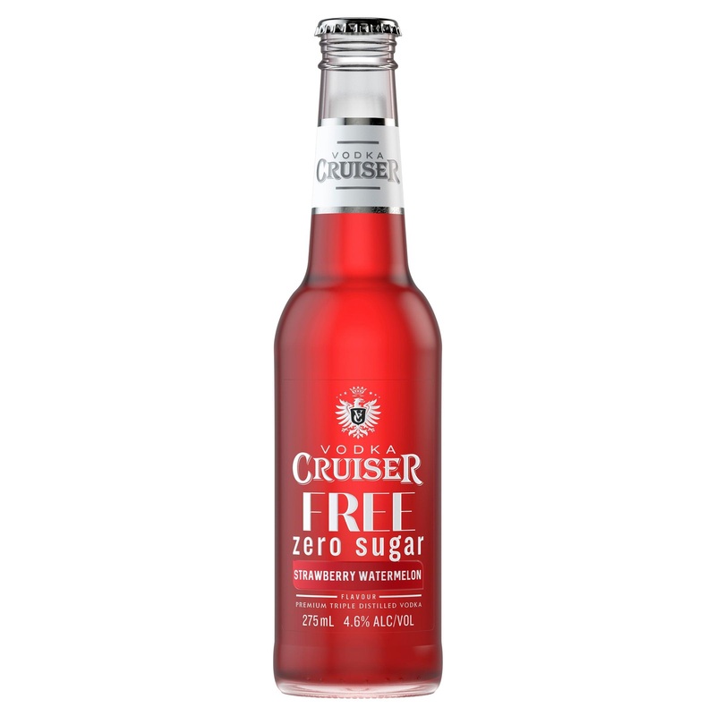 Vodka Cruiser Sugar Free Strawberry Watermelon Bottle 275mL
