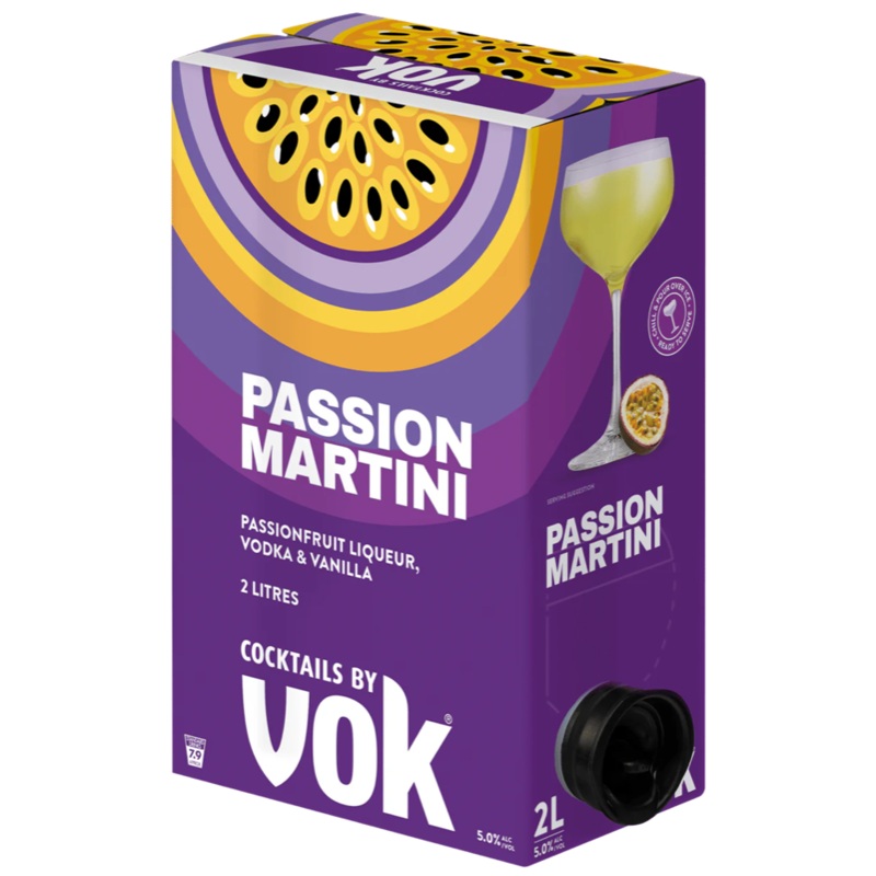 Vok Cocktails Passionfruit Martini 2L
