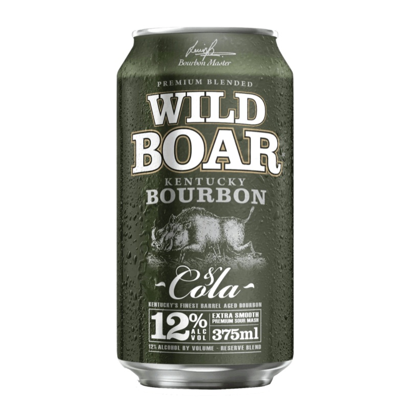 Wild Boar Bourbon & Cola 12% Can 375mL