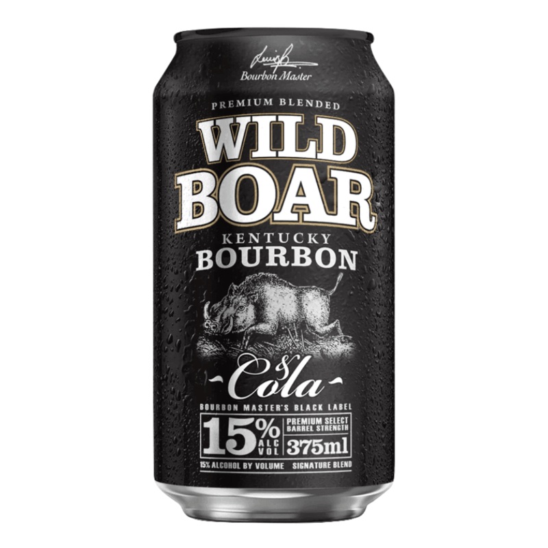Wild Boar Bourbon & Cola 15% Can 375mL