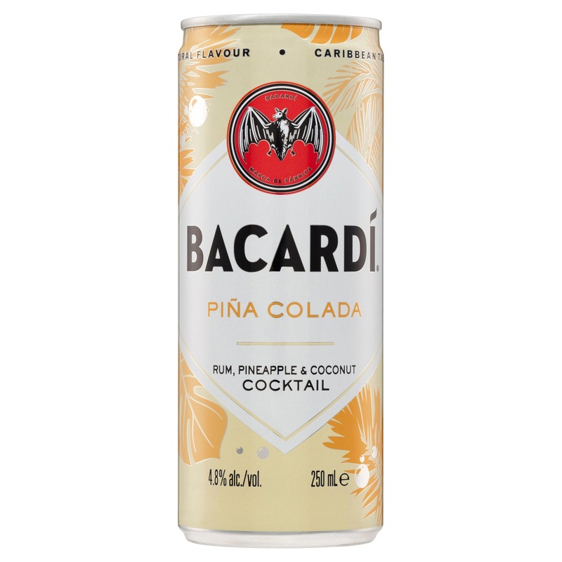 Bacardi Pina Colada Can 250mL|Single|4 Pack|24 Pack