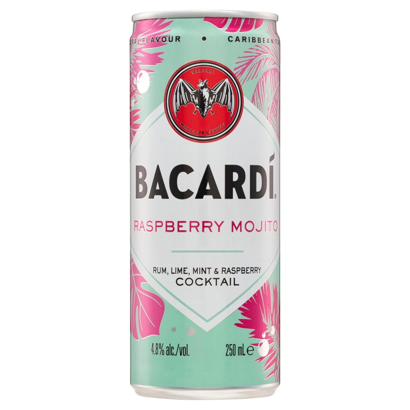 Bacardi Raspberry Mojito Can 250mL