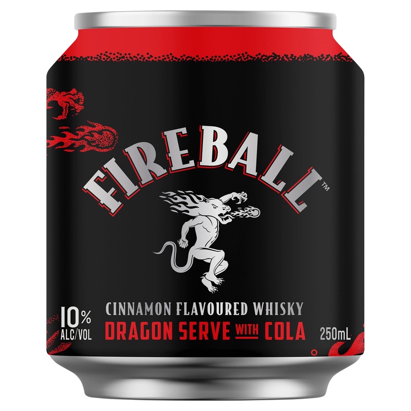 Fireball Cinnamon Whisky & Cola 10% Can 250mL