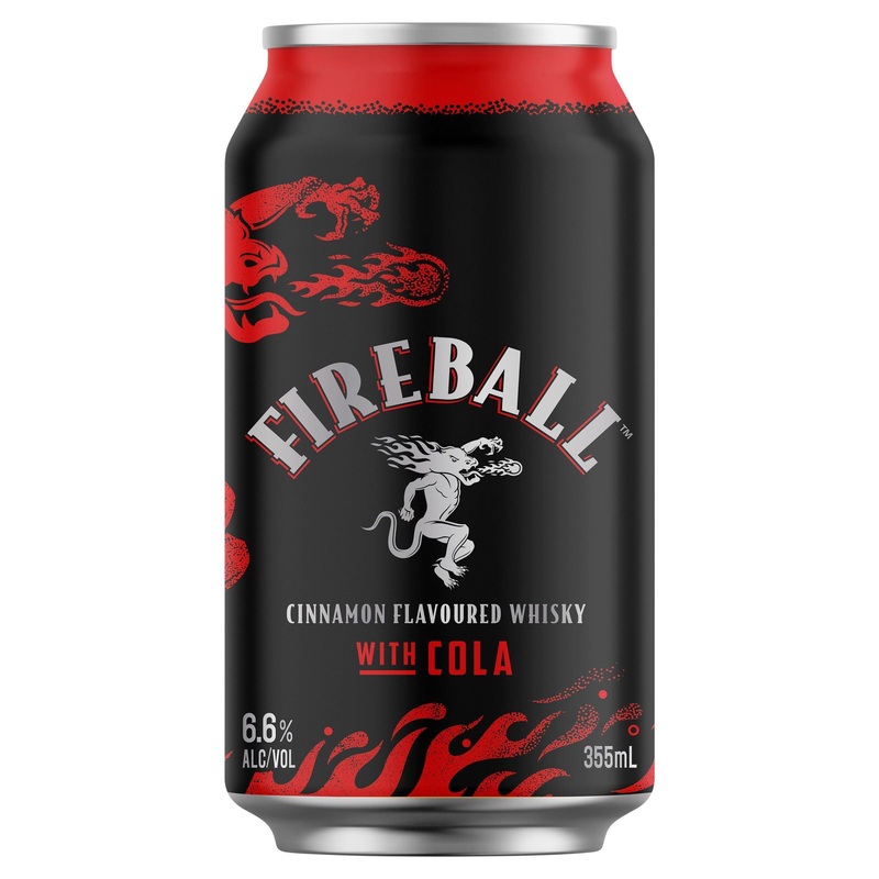 Fireball Cinnamon Whisky & Cola 6.6% Can 355mL