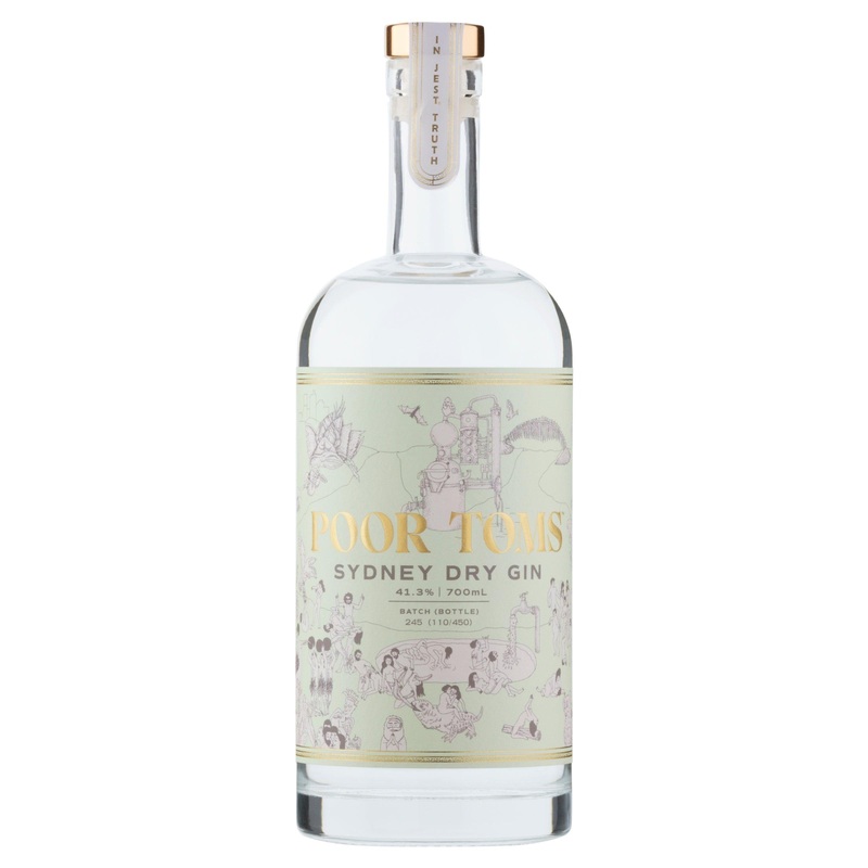 Poor Toms Sydney Dry Gin 700mL