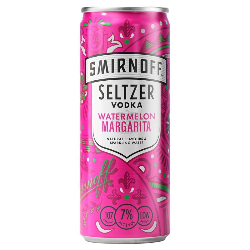 Smirnoff Seltzer Watermelon Margarita Can 250mL