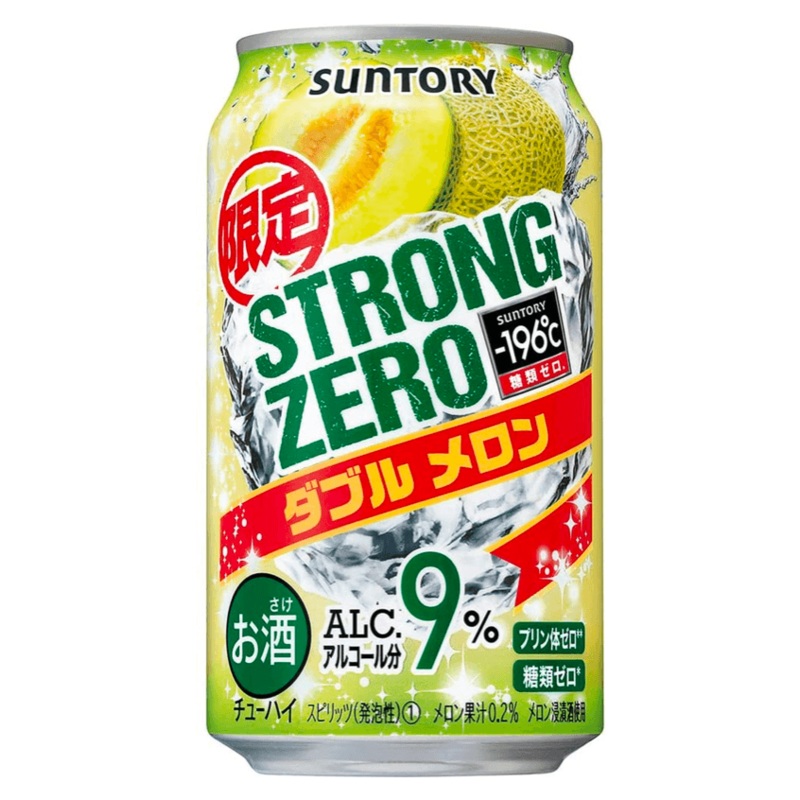 Suntory Strong Zero 9% Double Melon Can 350mL