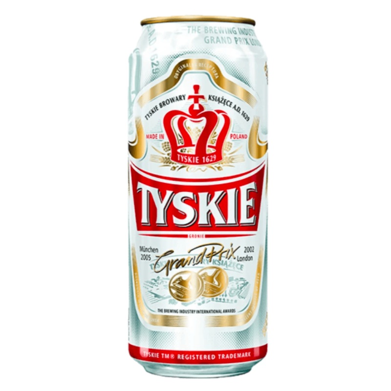 Tyskie Premium Polish Lager Can 500mL