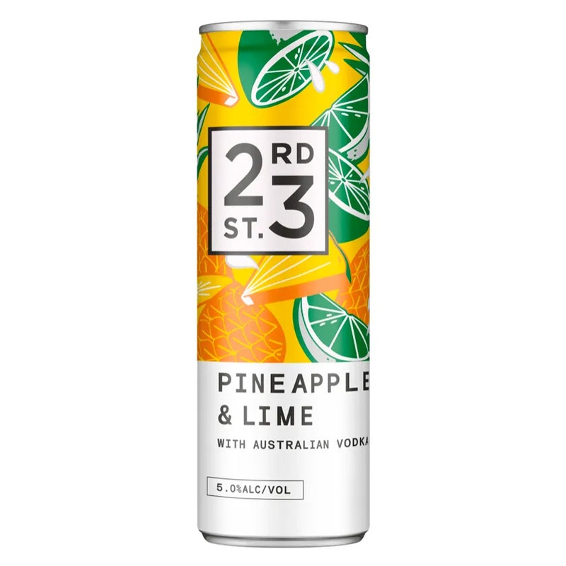 23rd Street Distillery Pineapple & Lime Vodka Can 300mL