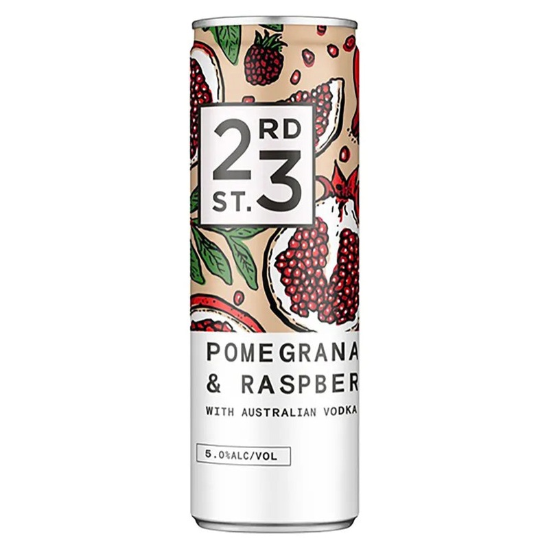 23rd Street Distillery Pomegranate & Raspberry Vodka Can 300mL