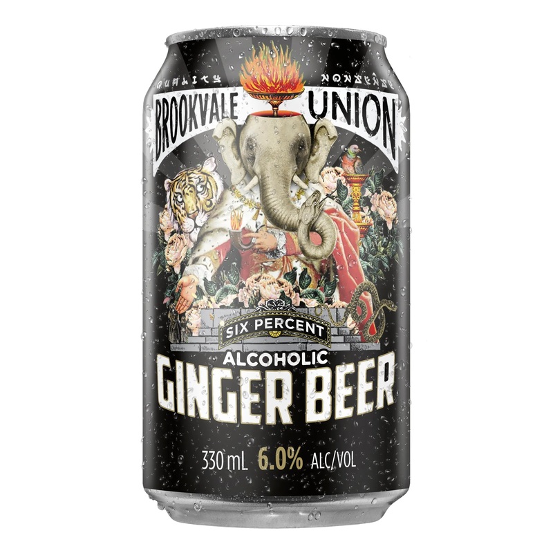 Brookvale Union Alcoholic Ginger Beer 6% Can 330mL