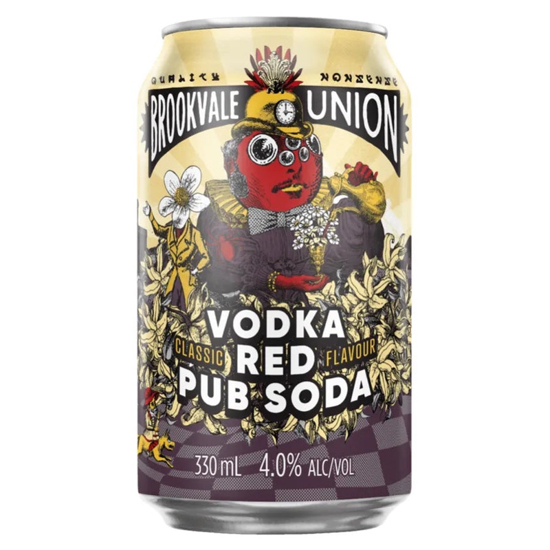 Brookvale Union Vodka Red Pub Soda Can 330mL