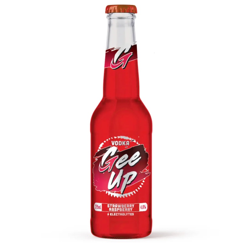 Gee Up Strawberry Raspberry Bottle 275mL