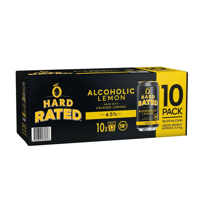 Hard Rated 10 Pack Can 375mL|10 Pack|30 Pack