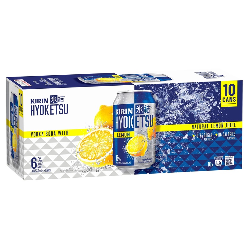 Kirin Hyoketsu Lemon 10 Pack Can 330mL
