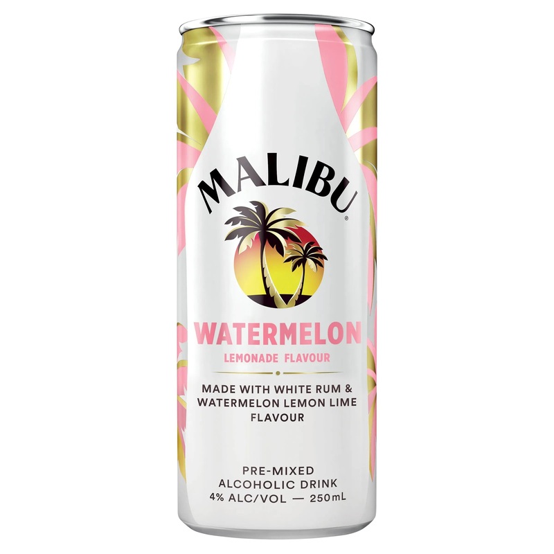 Malibu Rum & Watermelon Lemonade Can 250mL