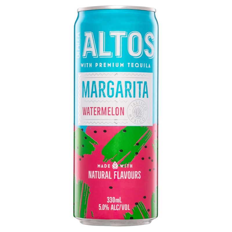 Olmeca Altos Watermelon Margarita Can 330mL