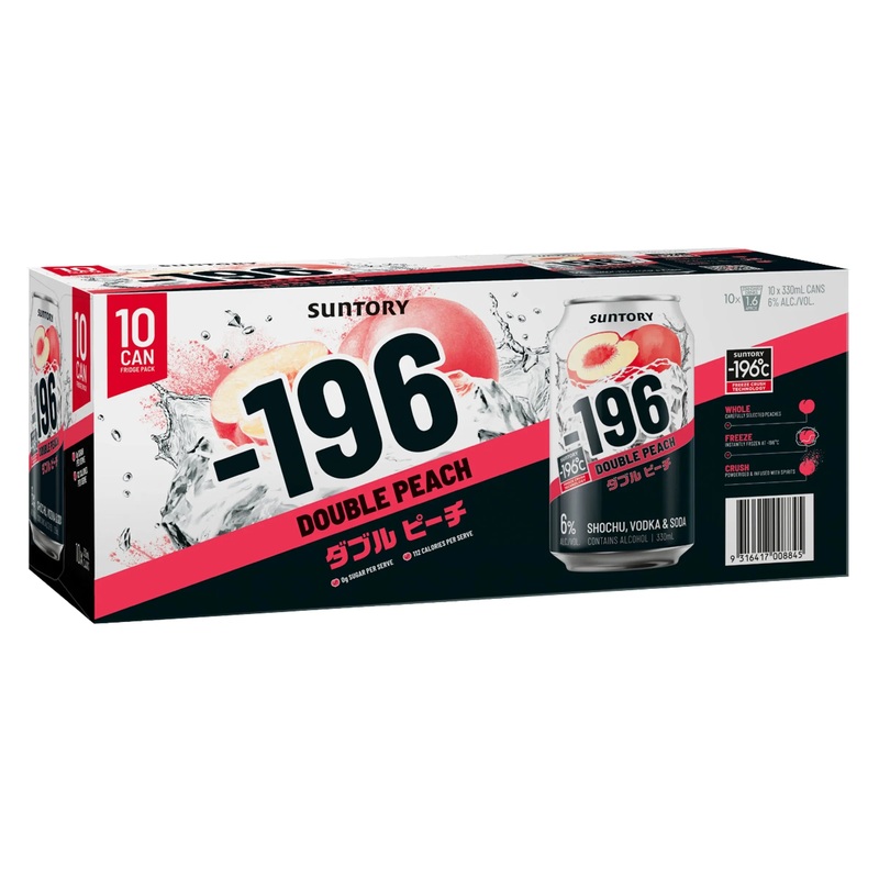 Suntory -196 Double Peach 10 Pack Can 330mL
