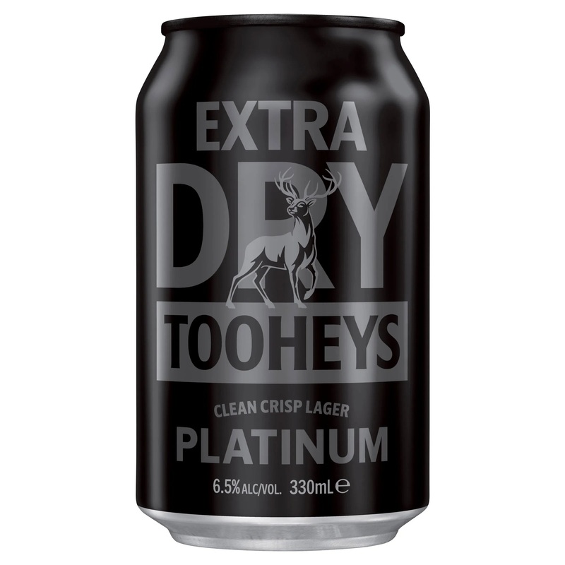Tooheys Extra Dry Platinum Can 330mL