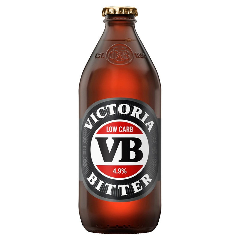 Victoria Bitter Low Carb Bottle 375mL